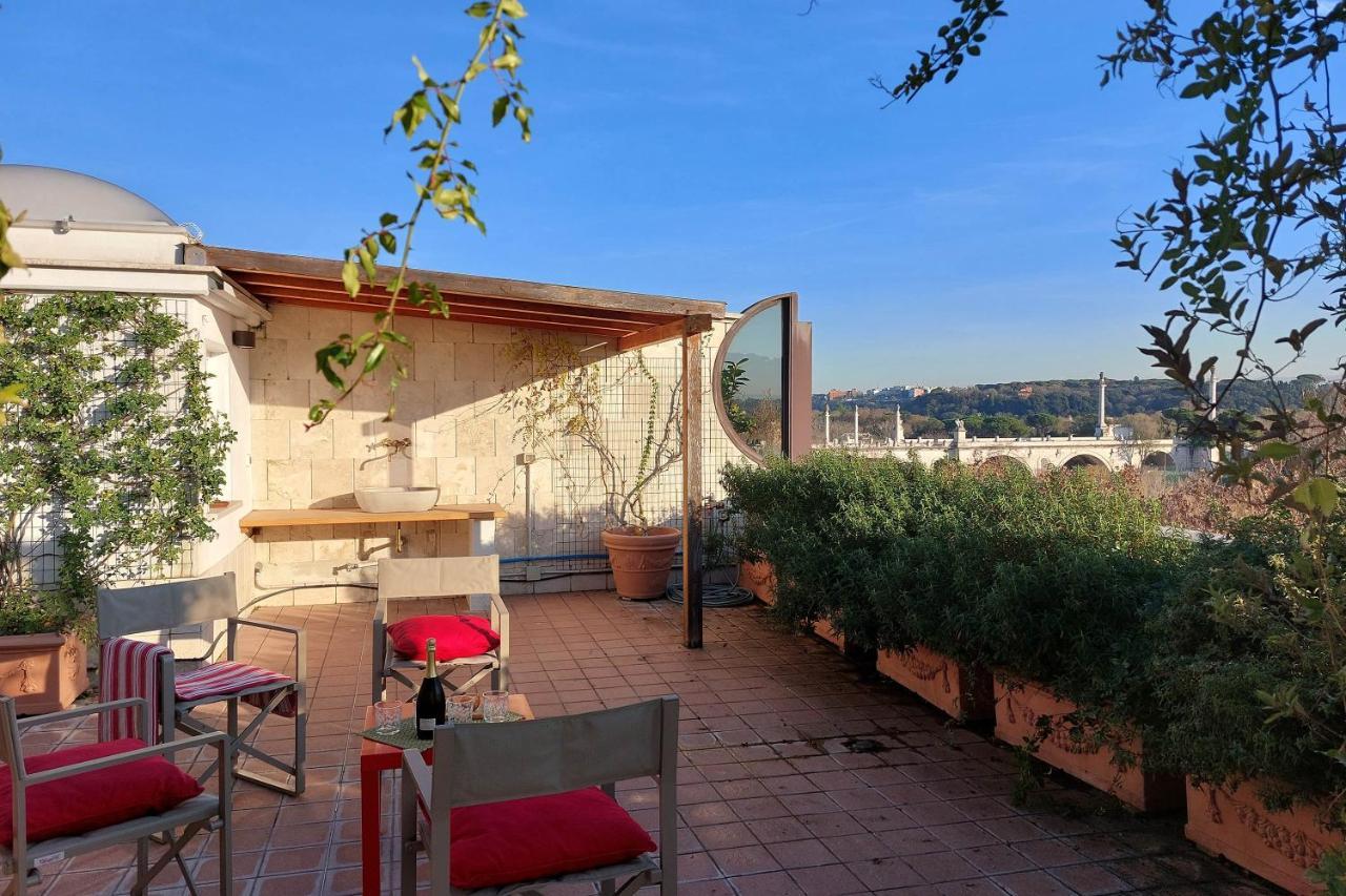 Апартаменти Beautiful Loft In Ponte Milvio With Terrace Рим Екстер'єр фото