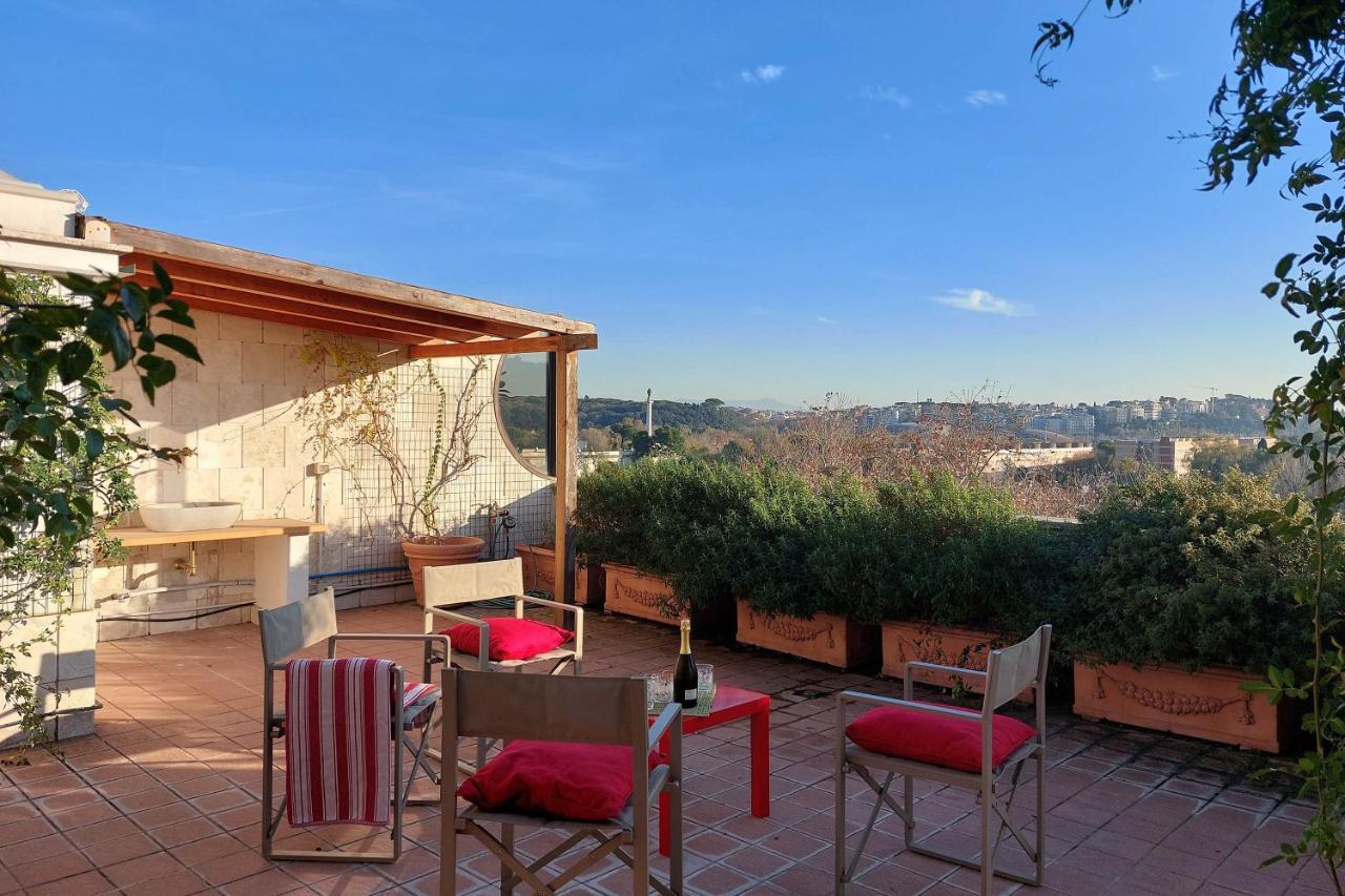 Апартаменти Beautiful Loft In Ponte Milvio With Terrace Рим Екстер'єр фото