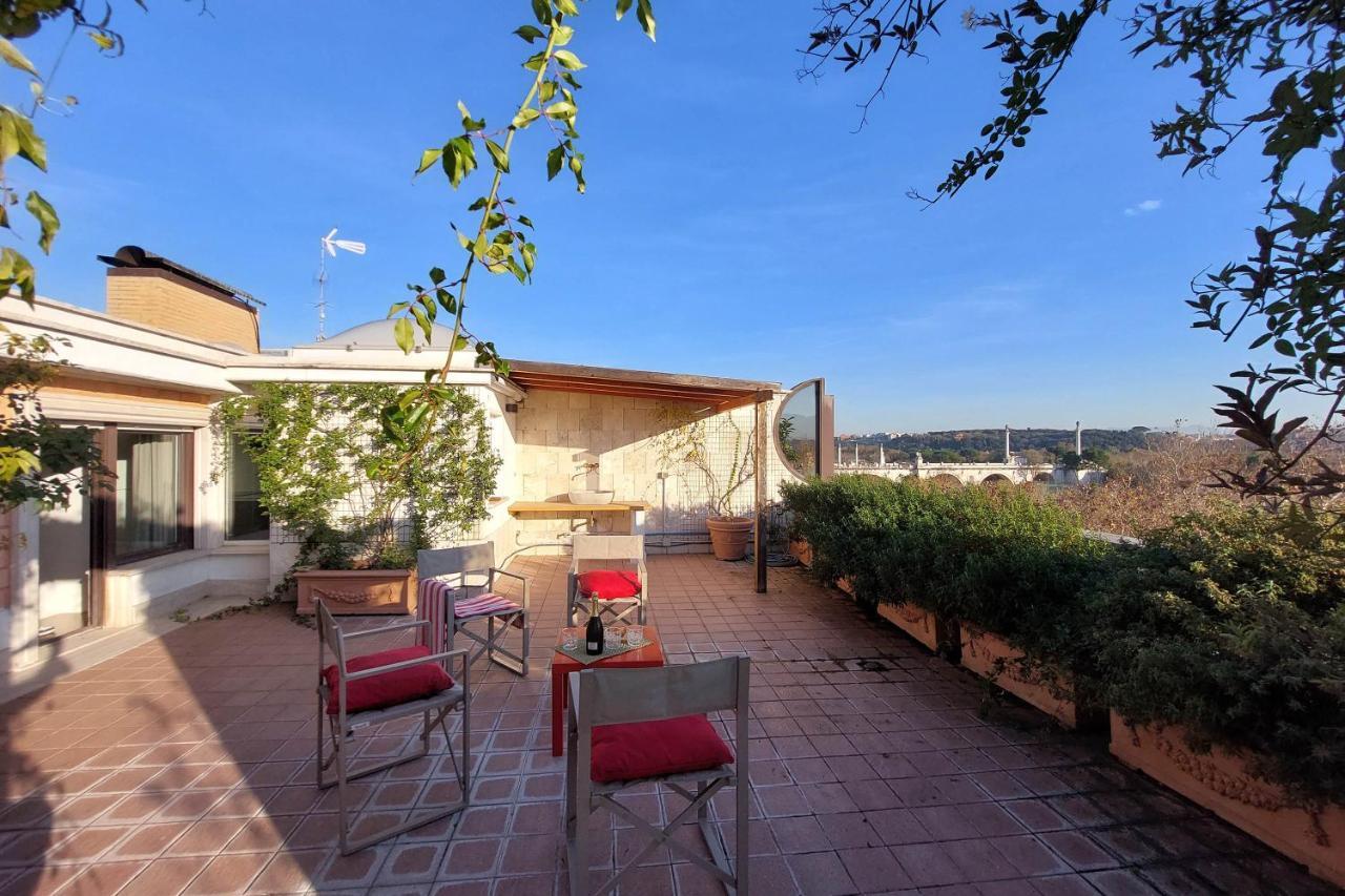 Апартаменти Beautiful Loft In Ponte Milvio With Terrace Рим Екстер'єр фото